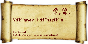 Vágner Mátyás névjegykártya